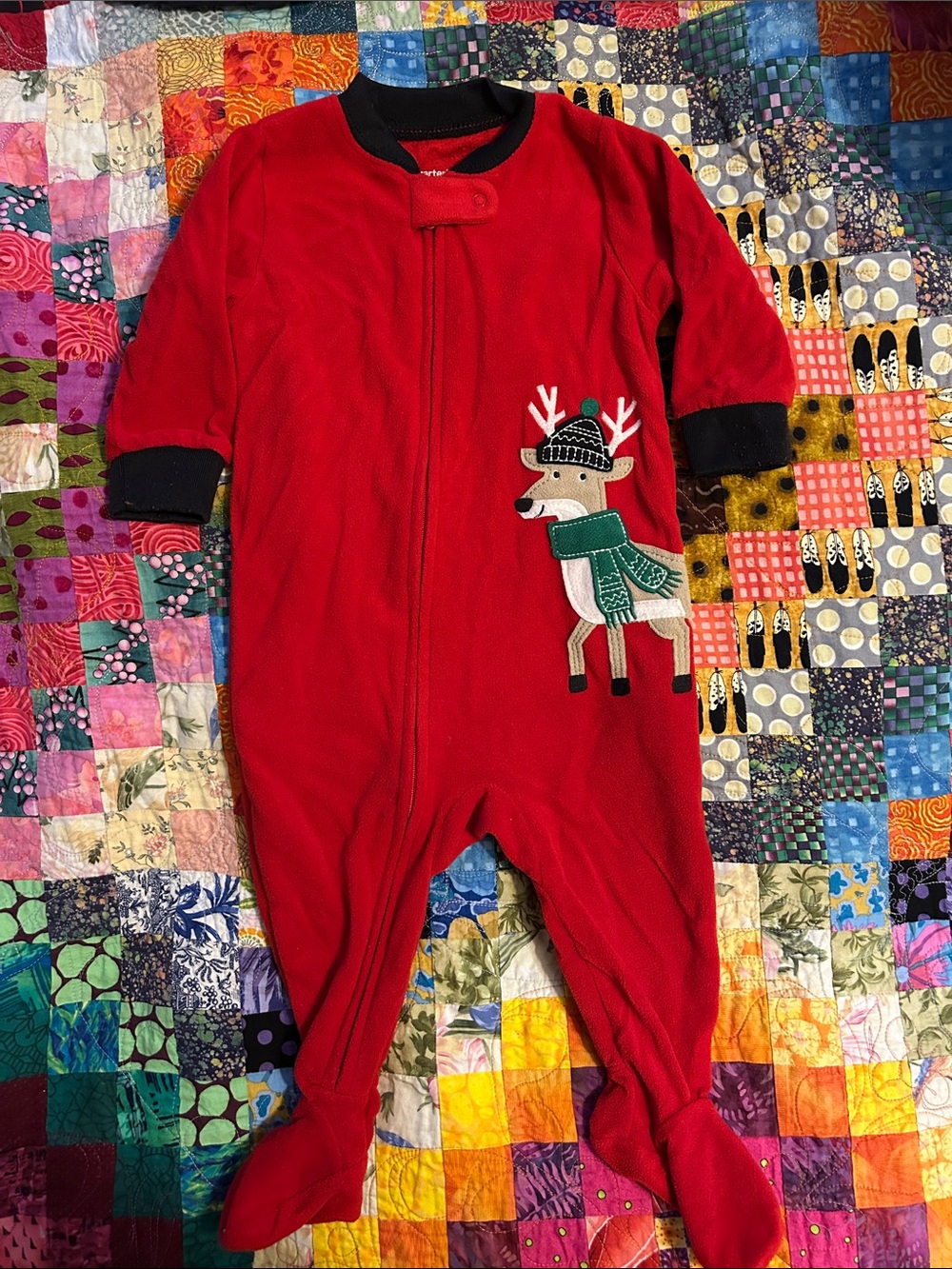 Reindeer footie pajama
